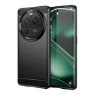 For OPPO Find X6 Pro 5G Carbon Fiber Brushed Texture TPU Case(Black) - 1