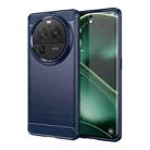 For OPPO Find X6 Pro 5G Carbon Fiber Brushed Texture TPU Case(Navy) - 1