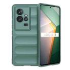 For vivo iQOO 11 5G Magic Shield TPU + Flannel Phone Case(Dark Green) - 1