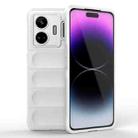 For Realme GT Neo 5 5G Magic Shield TPU + Flannel Phone Case(White) - 1