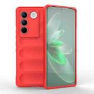 For vivo S16 Pro 5G Magic Shield TPU + Flannel Phone Case(Red) - 1