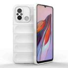 For Xiaomi Redmi 12C Magic Shield TPU + Flannel Phone Case(White) - 1