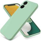 For Itel S18 Pro Pure Color Liquid Silicone Shockproof Phone Case(Green) - 1