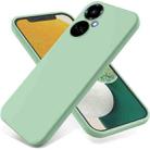 For Tecno Camon 19 / 19 Pro Pure Color Liquid Silicone Shockproof Phone Case(Green) - 1
