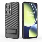 For OnePlus Nord CE 3 Wavy Texture TPU Phone Case with Lens Film(Black) - 3