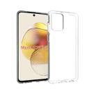 For Motorola Moto G73 5G Waterproof Texture TPU Phone Case(Transparent) - 1