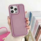 For iPhone 14 Pro Car Painted Airbag TPU Phone Case(Purple) - 1