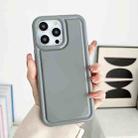 For iPhone 14 Plus Car Painted Airbag TPU Phone Case(Grey) - 1