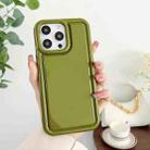 For iPhone 14 Pro Max Car Painted Airbag TPU Phone Case(Green) - 1