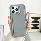 For iPhone 14 Pro Max Car Painted Airbag TPU Phone Case(Grey) - 1