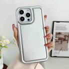For iPhone 13 mini Car Painted Airbag TPU Phone Case(Silver) - 1