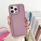 For iPhone 13 Pro Max Car Painted Airbag TPU Phone Case(Purple) - 1