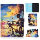For Lenovo Tab M10 HD TB-X505F Colored Drawing Stitching Horizontal Flip Leather Case, with Holder & Card Slots & Sleep / Wake-up Function(Cycling Boy) - 1