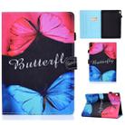 For Lenovo Tab M10 HD TB-X505F Colored Drawing Stitching Horizontal Flip Leather Case, with Holder & Card Slots & Sleep / Wake-up Function(Butterfly Love) - 1