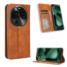 For OPPO Find X6 Pro Magnetic Buckle Retro Texture Leather Phone Case(Brown) - 1