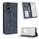 For Huawei nova 11 Pro Magnetic Buckle Retro Texture Leather Phone Case(Blue) - 1