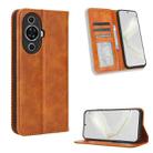 For Huawei nova 11 Pro Magnetic Buckle Retro Texture Leather Phone Case(Brown) - 1
