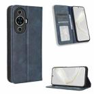 For Huawei nova 11 Magnetic Buckle Retro Texture Leather Phone Case(Blue) - 1