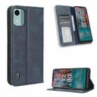 For Nokia C12 Magnetic Buckle Retro Texture Leather Phone Case(Blue) - 1