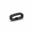 18mm 10pcs Universal Watch Band Fixed Silicone Ring Safety Buckle(Black) - 1