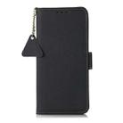 For Xiaomi POCO F6 Side-Magnetic TJ Genuine Leather RFID Phone Case(Blue) - 3