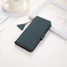 For Xiaomi Redmi Turbo 3 Side-Magnetic TJ Genuine Leather RFID Phone Case(Green) - 2