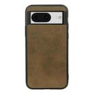 For Google Pixel 8 Two-color Calf Texture Shockproof Phone Case(Green) - 1
