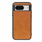For Google Pixel 8 Two-color Calf Texture Shockproof Phone Case(Brown) - 1