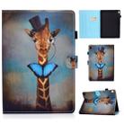 For Lenovo Tab M10 HD TB-X505F Colored Drawing Stitching Horizontal Flip Leather Case, with Holder & Card Slots & Sleep / Wake-up Function(Deer Head) - 1