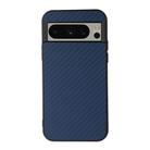 For Google Pixel 8 Pro Carbon Fiber Texture PU Phone Case(Blue) - 1