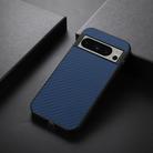 For Google Pixel 8 Pro Carbon Fiber Texture PU Phone Case(Blue) - 3