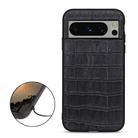 For Google Pixel 8 Pro Crocodile Texture Genuine Leather Phone Case(Black) - 2