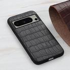For Google Pixel 8 Pro Crocodile Texture Genuine Leather Phone Case(Black) - 3