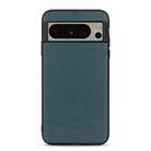 For Google Pixel 8 Pro Lambskin Texture Genuine Leather Phone Case(Green) - 1