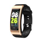 B7 Bluetooth Earphone Smart Bracelet, Support Sleep Monitoring / Blood Oxygen Monitoring / Heart Rate Monitoring(Gold + Black Silicone Strap) - 1