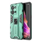 For OPPO Reno9 / Reno9 Pro 5G Supersonic Holder PC Soft TPU Phone Case(Green) - 1