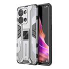 For OPPO Reno9 / Reno9 Pro 5G Supersonic Holder PC Soft TPU Phone Case(Grey) - 1