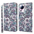 For Xiaomi 13 Lite 3D Painting Pattern Flip Leather Phone Case(Swirl Pattern) - 1