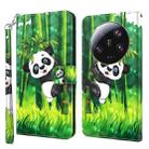 For Xiaomi 13 Ultra 3D Painting Pattern Leather Phone Case(Bamboo Panda) - 1