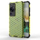 For Huawei P60 / P60 Pro Honeycomb Phone Case(Green) - 1