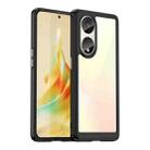 For OPPO A1 Pro 5G Colorful Series Acrylic + TPU Phone Case(Black) - 1
