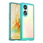 For OPPO Reno8 T 5G Colorful Series Acrylic + TPU Phone Case(Transparent Blue) - 1