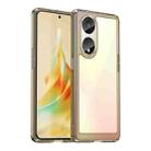 For OPPO Reno8 T 5G Colorful Series Acrylic + TPU Phone Case(Transparent Grey) - 1