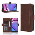 For Motorola Moto G Power 2023 Skin Feel Calf Texture Card Slots Leather Phone Case(Brown) - 1