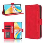 For OPPO A1 5G Skin Feel Calf Texture Card Slots Leather Phone Case(Red) - 1