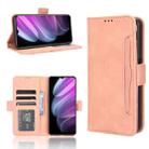 For Realme V30 / V30t 5G Skin Feel Calf Texture Card Slots Leather Phone Case(Pink) - 1