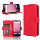 For Orbic Q10 4G Skin Feel Calf Texture Card Slots Leather Phone Case(Red) - 1