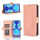 For Tecno Spark 10 4G Skin Feel Calf Texture Card Slots Leather Phone Case(Pink) - 1