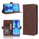 For Tecno Spark 10 4G Skin Feel Calf Texture Card Slots Leather Phone Case(Brown) - 1