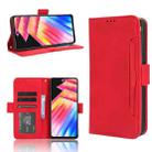For Infinix Hot 30i / 30i NFC Skin Feel Calf Texture Card Slots Leather Phone Case(Red) - 1